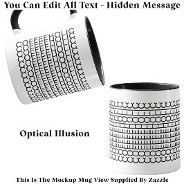 Verborgen bericht Coffeeholic 115b Funny Novelty Mok