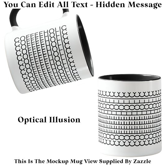 Verborgen bericht Coffeeholic 115b Funny Novelty Mok