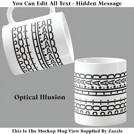 Verborgen bericht Pot Head Coffee Addict 119b Grap Koffiemok