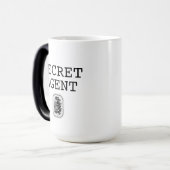 Verborgen bericht van geheim agent magische mok (Voorkant links)