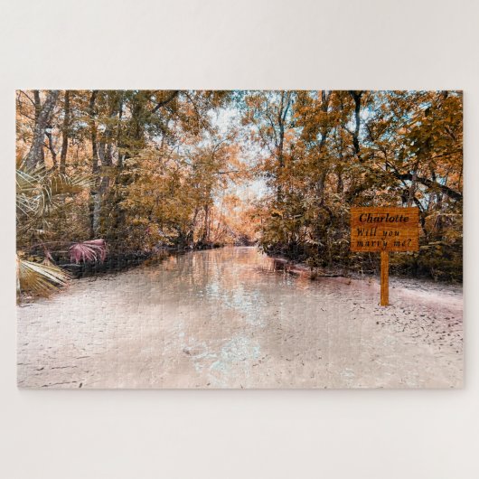 Verborgen bericht zonnestroom Marry Me Puzzle Legpuzzel (Horizontaal)