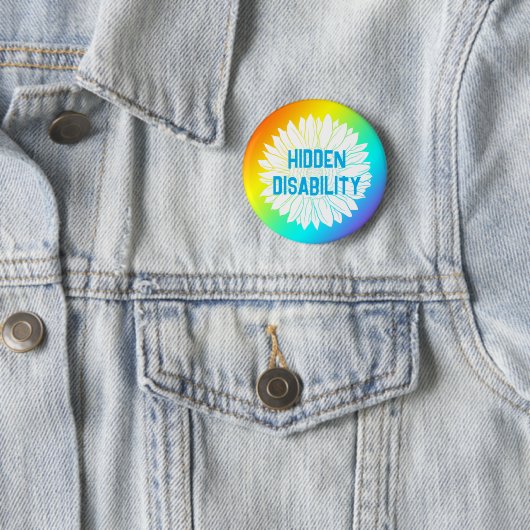 verborgen bewustzijn van handicaps ronde button 5,7 cm (In situ)