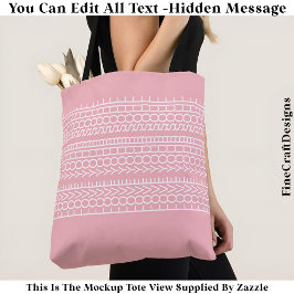 Verborgen Boodschap Houd Van Je Ziel, Aangepaste 1 Tote Bag