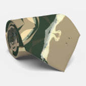 Verborgen brokvormige bladervormen van Camouflage Stropdas (Opgerold)