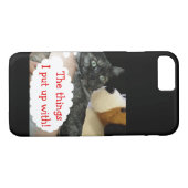 Verborgen Cat Custom Mobile Hoesje door RoseWrites (Achterkant (Horizontaal))