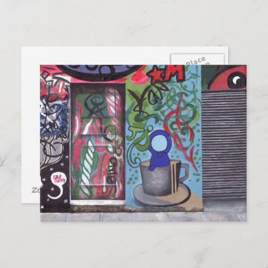 Verborgen deur briefkaart (Voorkant / Achterkant)