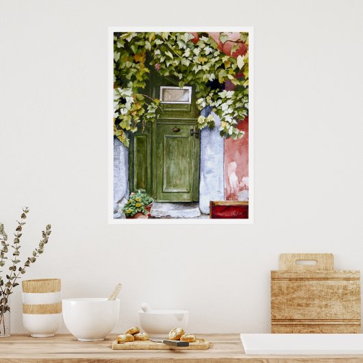 Verborgen deur poster (Keuken)