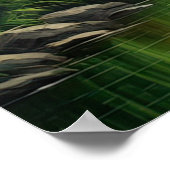 Verborgen dorp in de Bamboe Omhelzing Poster (Hoek)