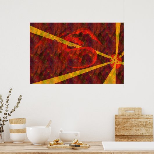 Verborgen draak poster (Keuken)