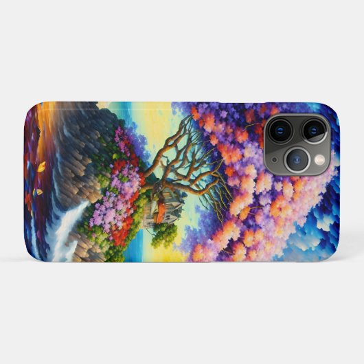 Verborgen eiland in de oceaan Case-Mate iPhone case (Achterkant (horizontaal))