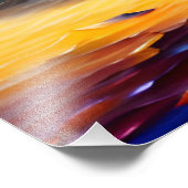 Verborgen eiland in de oceaan foto afdruk (Hoek)