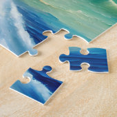 Verborgen eiland in de oceaan legpuzzel (Zijkant)