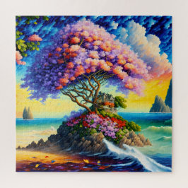 Verborgen eiland in de oceaan legpuzzel