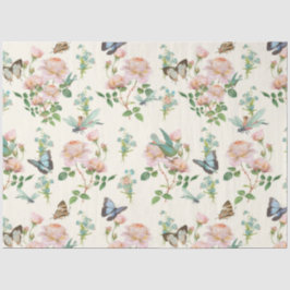 Verborgen Fairy Floral Blush Roze Dragonfly Vlinde Tissuepapier