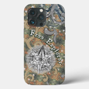 Verborgen fijne camouflage en Jouw tekst Case-Mate iPhone Case