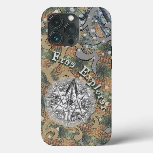 Verborgen fijne camouflage en Jouw tekst Case-Mate iPhone Case (Achterkant)