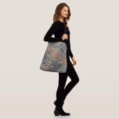 Verborgen fijne camouflage en Jouw tekst Crossbody Tas (Op model)