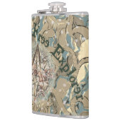 Verborgen fijne camouflage en Jouw tekst Heupfles (Links)