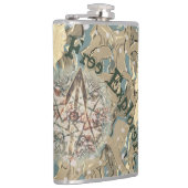 Verborgen fijne camouflage en Jouw tekst Heupfles (Rechts)