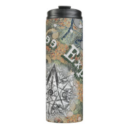 Verborgen fijne camouflage en Jouw tekst Thermosbeker