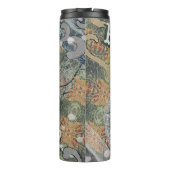 Verborgen fijne camouflage en Jouw tekst Thermosbeker (Achterkant)