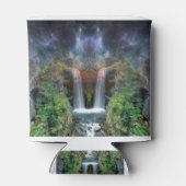 Verborgen gezichten in de waterval van Fantasy Blikjeskoeler (Achterkant)