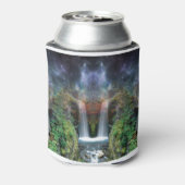 Verborgen gezichten in de waterval van Fantasy Blikjeskoeler (Blikje Achterkant)