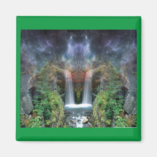 Verborgen gezichten in de waterval van Fantasy Magneet (Voorkant)