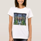 Verborgen gezichten in de waterval van Fantasy T-shirt (Voorkant)