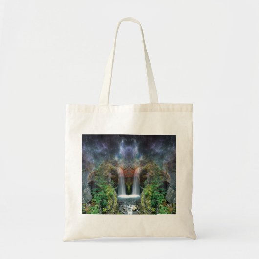 Verborgen gezichten in de waterval van Fantasy Tote Bag (Voorkant)