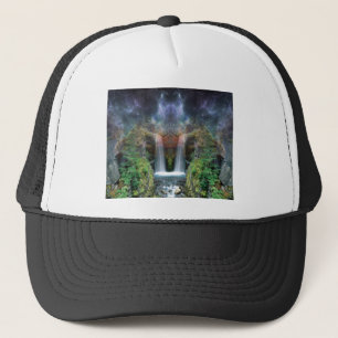 Verborgen gezichten in de waterval van Fantasy Trucker Pet