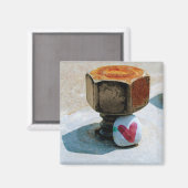 Verborgen Heart Rock en een Rusty Bolt Magneet (Voorkant / Achterkant)