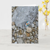 Verborgen Heart Rock op Rock Kaart (Gele Bloem)