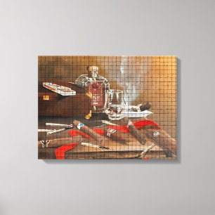 Verborgen hoek 3/14 Max Zaxster Canvas Afdruk