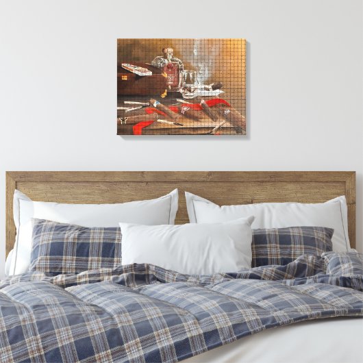 Verborgen hoek 3/14 Max Zaxster Canvas Afdruk (Insitu (Slaapkamer))