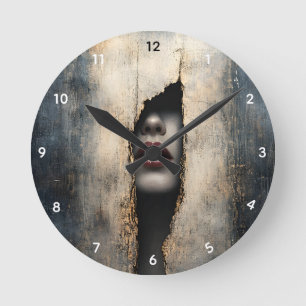 Verborgen Identiteit Surrealistische Wandklok