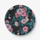 Verborgen in de rozen 2 papieren bordje (Voorkant)