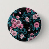 Verborgen in de rozen 2 ronde button 5,7 cm (Voorkant)