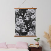 Verborgen in de rozen 3 hangend wandkleed (Slaapkamer)