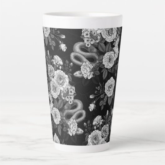 Verborgen in de rozen 3 latte mok (Voorkant)