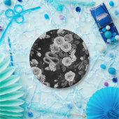 Verborgen in de rozen 3 papieren bordje (Feest)