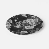 Verborgen in de rozen 3 papieren bordje (Gekanteld)