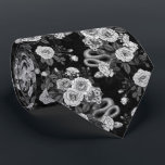 Verborgen in de rozen 3 stropdas<br><div class="desc">Rozen bloemen, muizen en slangen, handgeschilderd in Ps en Illustrator, naadloos patroon</div>