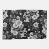 Verborgen in de rozen 3 theedoek (Horizontaal)