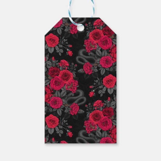 Verborgen in de rozen cadeaulabel (Voorkant)