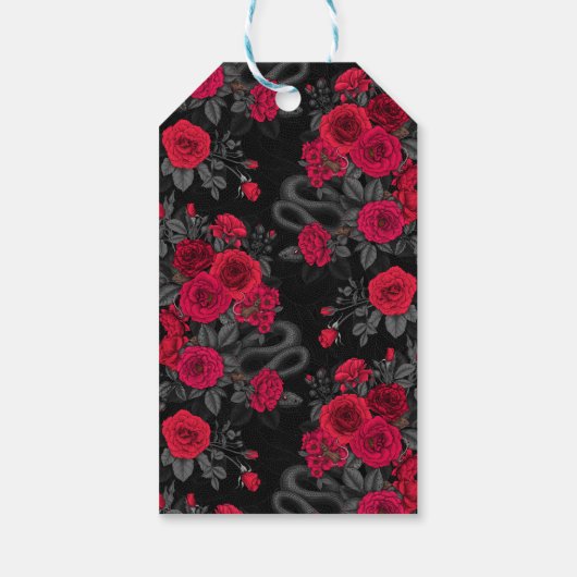 Verborgen in de rozen cadeaulabel (Achterkant)