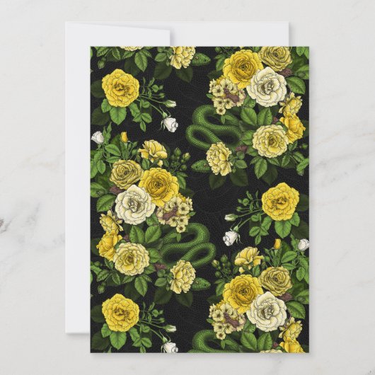 Verborgen in de rozen, geel en groen (Voorkant)