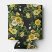 Verborgen in de rozen, geel en groen blikjeskoeler (Achterkant)