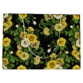 Verborgen in de rozen, geel en groen groot cadeauzakje (Achterkant)