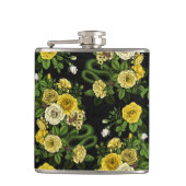 Verborgen in de rozen, geel en groen heupfles (Voorkant)